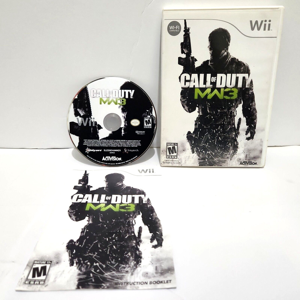 produto jogo call of duty modern warfare 3 nintendo wii midia