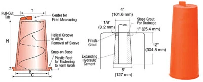 Forma de agujero grande Econ-O-Post CRL 4012 Foto 1 de 4