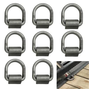 8pcs Trailer D Rings Heavy Duty Weld On Trailer Tie Down Anchor for Trailers ... - Picture 1 of 8