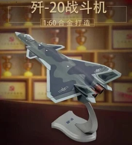 1:60 35CM J-20 Stealth Fighter Plane Diecast Airplane Military Aircraft Model - Picture 1 of 13