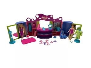 2004 Mattel Polly Pocket Club Groove 2 Shop Stop Dolls & Accessory NEAR COMPLETE - Picture 1 of 13