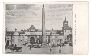 Postcard Postkarte Cartolina Carte postale Vintage Roma Piazza del Popolo MA1374 - Bild 1 von 2