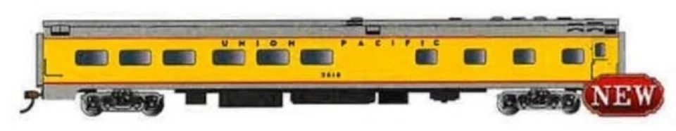 BACHMANN HO 85’ Smooth-Side Dining Car w/Lighted Interior Union Pacifi BAC14802 - Image 1 of 1