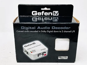 Gefen TV GTV-DD-2-AA Digital Audio Decoder - NEW, OPEN BOX - Picture 1 of 11