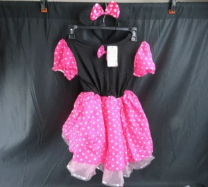 Minnie Mouse Leotard Dress IBTOM Castle Girls Kids Pink Costume Size 5XL - Picture 1 of 6
