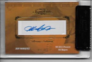 2011 TriStar Signa Cuts Bronx Edition Autograph Jeff Marquez