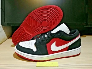 Nike Air Jordan 1 Low (w) White Black Gym Red, DC0774 016, UK8.5/ EU43/ US11w - Picture 1 of 10