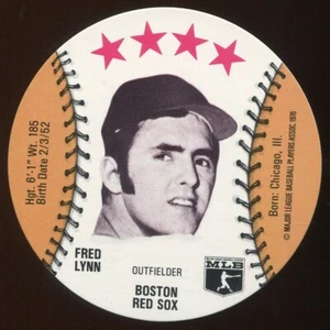1976 Isaly's/Sweet William Disc - Fred Lynn Boston Red Sox - Picture 1 of 4