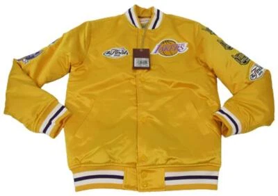 Chaqueta a presión Mitchell & Ness 2010 Finals Los Angeles Lakers para hombre satinado pesado $175 Foto 1 de 4