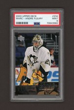 2003-04  UPPER DECK YOUNG GUNS   # 234  MARC - ANDRE FLEURY     PSA 9