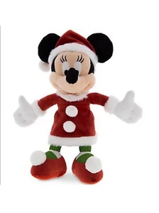 Disney Parks Minnie Mouse Santa Christmas Plush Doll 7" Inches - NEW w/ TAGS - Picture 1 of 1