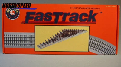 LIONEL FASTRACK GRADUATED TRESTLE TRACK SET train elevated bridge piers 6-12037 - Image 1 of 3