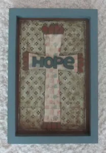 OBOT Hope This thing called family Cross Wall art hanging sign - Picture 1 of 12