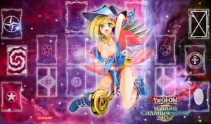 Yugioh Playmat Dark Magician Girl With Zones Cloth - Bild 1 von 1