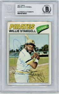 1977 TOPPS WILLIE STARGELL SIGNED BGS DECEASED 2001 HOF #460 - Picture 1 of 2