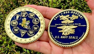 USN Navy Seal Team Trident Frog Seals Challenge Coin Special DEVGRU NSW CPO CIA - Bild 1 von 9