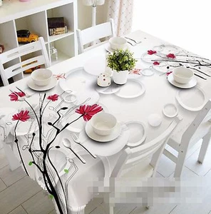 3D Circle 64 Tablecloth Table Cover Cloth Birthday Party AJ WALLPAPER UK Lemon - Picture 1 of 5