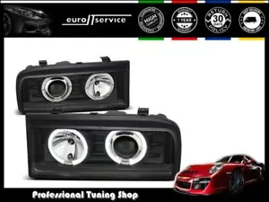 Faros faros para VW Corrado 1988-1995 Angel Eyes negro LHD - Imagen 1 de 2