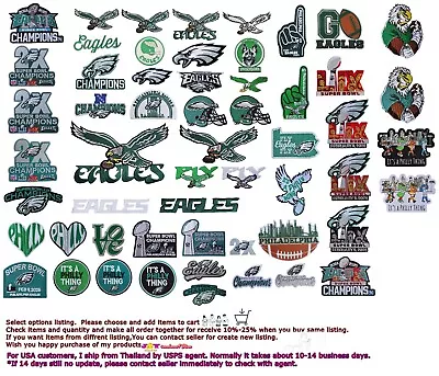Philadelphia Eagles Patches (Select Options) From Thai 🛫To🛬USA🚚USPS Agent. - Image 1 of 4