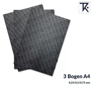 3 Bogen Abil N Dichtungspapier SET - je 1x 0,25mm 0,5mm 0,75mm DIN A4 Bogen - Bild 1 von 2