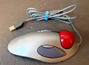 Logitech T-BC21 USB Optical Trackman Marble Mouse Trackball kabelgebunden beidhändig - Bild 1 von 4