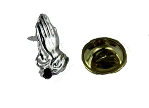 6030306 January Birth Month Praying Hands Lapel Pin Tie Tack Prayer Pray Hand - Picture 1 of 1