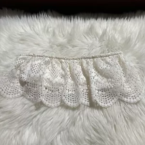 Sexy Bralette Victoria's Secret Vintage con Volantes Pequeño Blanco Nuevo con Etiquetas Raro - Imagen 1 de 8