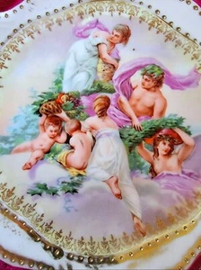 Antique 19Century Royal Vienna Porcelain Plate Gold gilded & marked - Picture 1 of 5