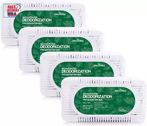4 Pack Fridge Deodorizer, Refrigerator and Freezer Deodorizer Odor Eliminator Re - Picture 1 of 12