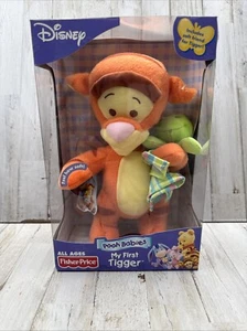 Vintage Disney Tigger Fisher Price Baby Plush Toy Satin Blanket Frog Stuffed - Picture 1 of 8