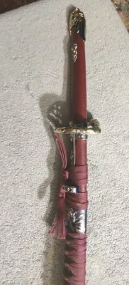 Espada Dragón Katana Japonesa Tomahawk Acero al Carbono 40"  Foto 1 de 4