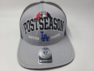 Los Angeles Dodgers 2015 Division Champions Postseason 47 Brand Snapback Hat Cap - Image 1 of 4