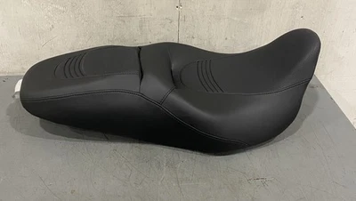 Harley Davidson Black Vinyl Touring Seat P52320-09A Fits 08-13 Touring, Trike Foto 1 de 4