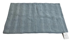 Pottery Barn Kissenbezug Relaxed Stripe 16” x 26” Hellblau Neu mit Etikett! - Bild 1 von 11