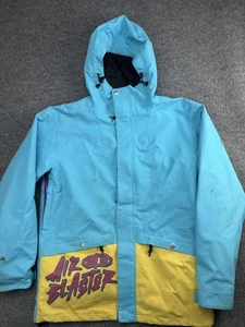Airblaster Javier Jacket Mens L Blue Freedom Collection Hooded Snowboard Ski - Picture 1 of 9