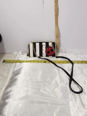 BETSEY JOHNSON "LUCKY BUG! " XOXOBETSET. Gold Crossbody Handbag   - Image 1 of 4