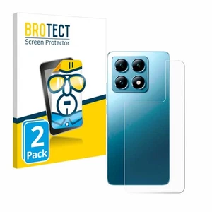 2x Display Schutz Folie für Xiaomi 14T (Rückseite) Zubehör Transparent - Zdjęcie 1 z 6