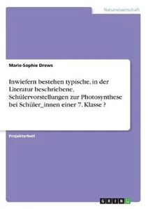 Inwiefern bestehen typische, in der Literatur beschriebene, Schulervorstellungen - Picture 1 of 1