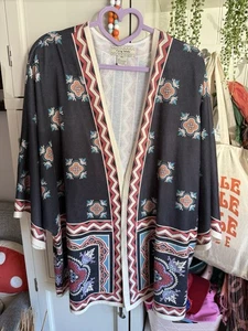 Kimono Flying Tomato Frente Abierto Floral Boho Ligero Encubrimiento Mujeres M/L - Imagen 1 de 10