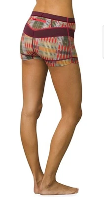 Nuevo pantalón corto prAna Hydra para mujer XS neopreno natación surf traje de neopreno carmín desierto geo Foto 1 de 4