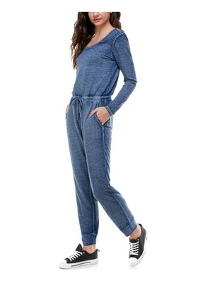 Mono PLANET GOLD Mujer Azul Marino Reunido Manga Larga Cuello Redondo Puños S Foto 1 de 4