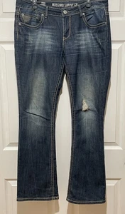 Mossimo Supply Company, Punto Grueso, Jeans Denim Bootcut Bolsillos con Solapa, Talla 17 - Imagen 1 de 8