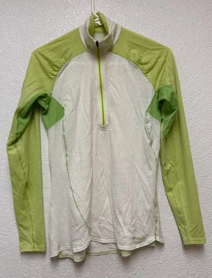Patagonia Women's 1/2 Zip Performance Base Layer Wool Blend Pullover Sz M - Image 1 of 4