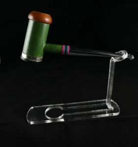Green Bamboo Poker Meerschaum Pipe, Unsmoked Pipe, Block Meerschaum - Picture 1 of 9