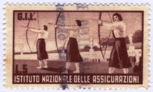 ER4644 - Marche Ina-Gil*: Giochi sportivi femminili - 5 lire - Picture 1 of 1