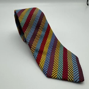 Corbata a rayas multicolor Duchamp London seda - Envío gratuito al Reino Unido - Imagen 1 de 3