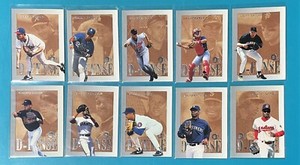 1996 Skybox E-XL "D-FENSE" Insert Full Set (10) w/GRIFFEY, RIPKEN, BONDS NM-MT