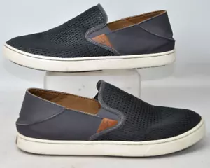 OLUKAI PEHUEA Women’s 10 Premium All-Day Comfort & Support Slip-On Shoes GRAY - Picture 1 of 5