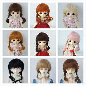 JD143 Braids BJD Mohair Wigs Tiny Lati OB11 YOSD MSD SD Blythe Doll Hair AllSize