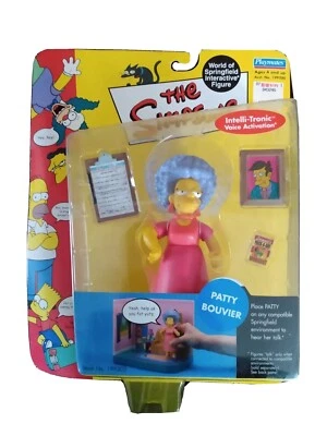 Figura de acción Patty Bouvier serie 4 de Los Simpson nueva en caja de colección 2001 Playmates Toys Foto 1 de 3